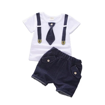 Jaunas Vasaras Baby Meitenes Ikdienas Drēbes Uzvalku Bērniem Zēnu Kokvilnas T-Krekls, Bikses, 2gab/komplekti, Zīdaiņu Sporta Toddler Modes Kostīms
