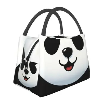 Smieklīgi Karikatūra Panda Portatīvo Pusdienas Kastes Sedz Dzīvnieku Vēsāks Siltuma Pārtikas Izolētas Pusdienas Maisā Biroja Darba Pinic Konteineru