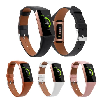 Ādas siksna, lai Fitbit maksas 4 3 Joslu Nomaiņa Sporta Watchband par Fitbit maksas 3 /3 SE smart aproce correa piederumu